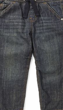 Bhs Boys Mid Stonewash Pull On Jeans, mid stonewash
