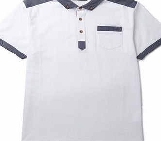 Bhs Boys White Smart Polo Shirt, white 2078900306