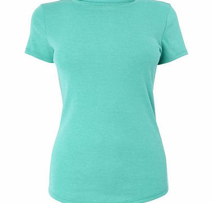 Bhs Bright Green Short Sleeve Crew Neck Top, bright