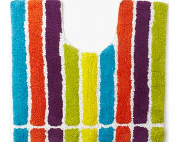 Brights Broad Stripe Pedestal Mat, brights