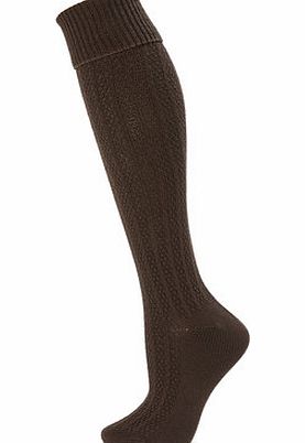 Bhs Brown 1 Pair of Chunky Knee Highs Socks, brown