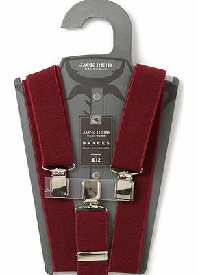 Bhs Burgundy Herringbone Braces, Red BR63B02DRED