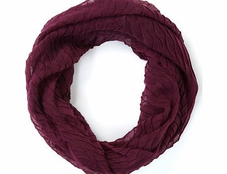 Bhs Burgundy Wavy Woven Snood, burgundy 6605540012