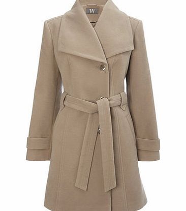 Bhs Camel Fit and Flare Belted, camel 8317230114