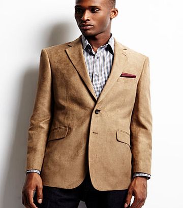 Bhs Camel Regular Fit Twill Blazer, Cream BR64J01EBRN