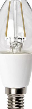 Bhs Candle LED 2 Watt Filament Bulb, clear 9743592346