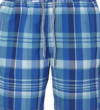 Bhs Cargo Bright Check Swim Short, Blue BR57S01GBLU