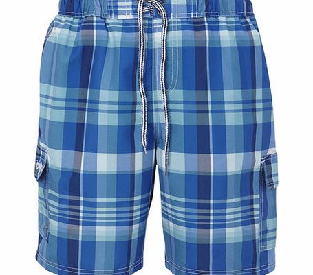 Bhs Cargo Swim Bright Check, Blue BR57S01GBLU