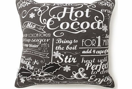 Bhs Chalk Board cushion, dark grey 1864500491