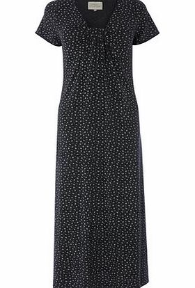 Bhs Charcoal Cherry Print Viscose Nightdress,
