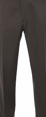 Bhs Charcoal Soft Touch Regular Fit Trousers, Grey