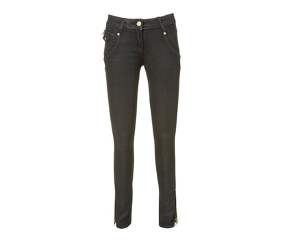 bhs Charm coated lurex zip jean