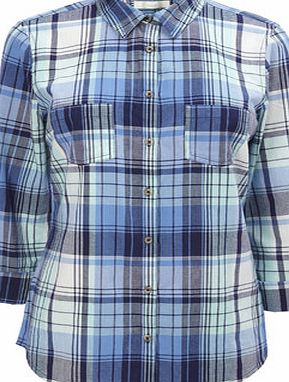 Bhs Check Print Cotton Shirt, multi 3391519530