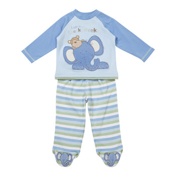 Cheeky monkey applique pyjama