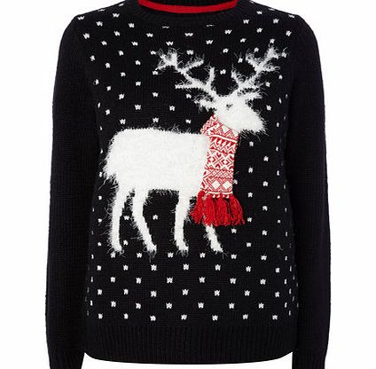 Bhs Christmas Reindeer Jumper, grey 587020870