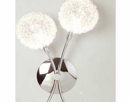 Bhs Chrome Allium Wall Light, chrome 9775570409