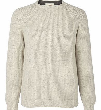 Bhs Chunky Cotton Crew Neck Jumper, Cream BR53B07FNAT
