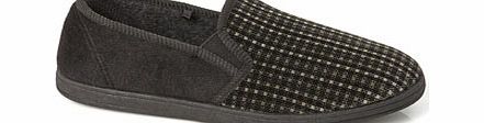 Bhs Classic Velour Slipper, Black BR62F08BBLK