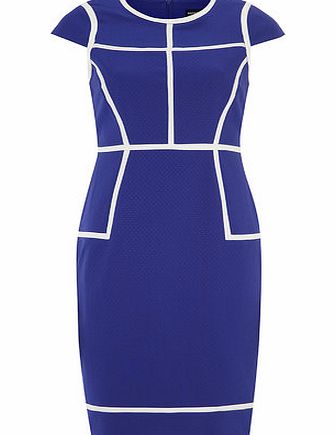 Bhs Cobalt and White Taped Dress, blue 19129921483