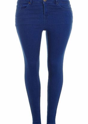 Bhs Cobalt Blue Super Stretch Skinny Regular Leg