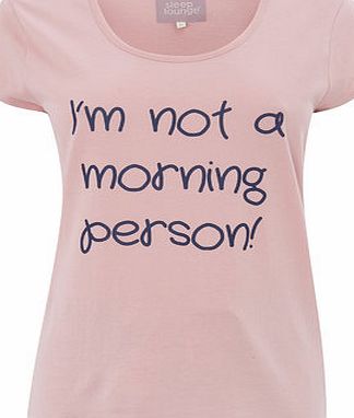 Bhs Coral Slogan Pyjama Top, coral 733093641