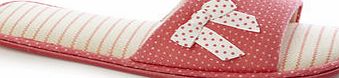 Bhs Coral Spotty and Stripey Open Toe Slippers,