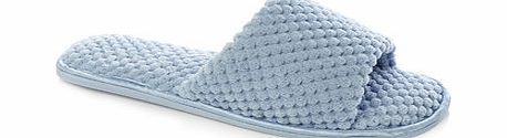 Bhs Cornflower Bobble Open Toe Slippers, cornflower