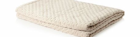 Cotton  Co mocha cotton velvet throw, mocha