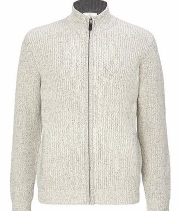 Bhs Cotton Twist Zip Through, Cream BR53E03ENAT