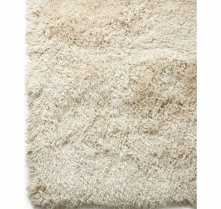 Cream Capri Shaggy Shimmer Rug 160x230cm, cream