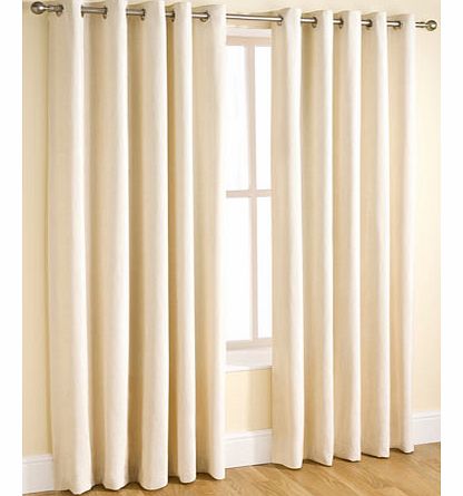 Cream Essentials chenille curtain range, cream