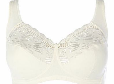 Cream Iris Non-Wired Total Support Bra, cream