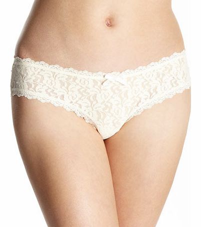 Bhs Cream Lace Brazilian Brief, cream 4800240004