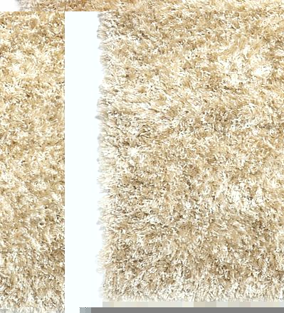 Cream Manhattan twisted yarn rug 140x200cm,