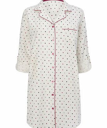 Cream Multi Spot Nightshirt, cream multi 730125318