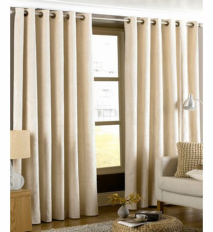 Cream Peach Effect Curtains, cream 30918570005