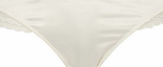 Bhs Cream Satin Knicker, cream 2304740004