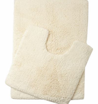 Cream Ultimate bath and pedestal mats range,