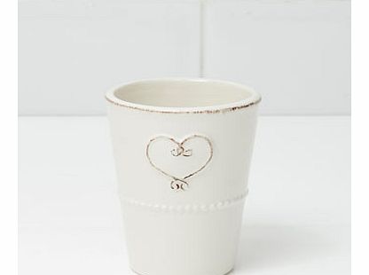 Cream vintage heart tumbler, cream 1932180005