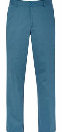 Bhs Dark Teal Flat Front Chinos, Blue BR58A01EBLU