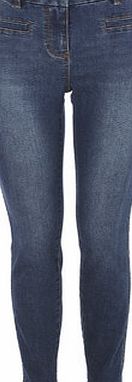 Bhs Darkwash Ankle Grazer Jean, darkwash denim