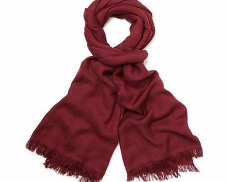 Bhs Deep Red Plain Pashmina, deep red 6604060934