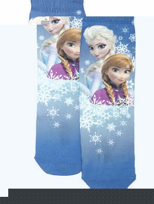 Bhs Disney Frozen Girls Printed Socks, Turquoise