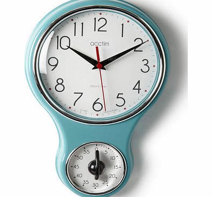 Duck Egg Acctim Kitchen Timer Clock, duck egg