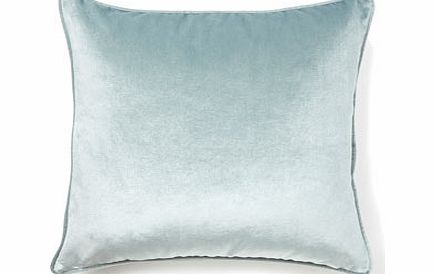 Duck egg essentials velvet cushion, duck egg