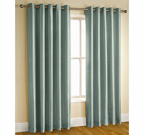 Bhs Duck egg silk effect eyelet curtain range, duck