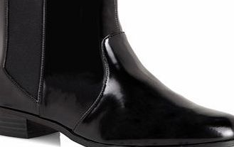 Bhs Evans Black Elastic Panel Extra Wide Chelsea