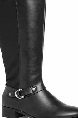 Bhs Evans Black Metal Trim Stretch Back Extra Wide