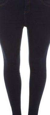 Bhs Evans Indigo Super Stretch Regular Leg Jeans,