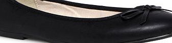 Bhs Evans Paige Black Basic Ballerina Extra Wide